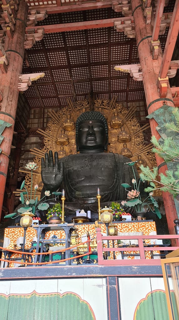 Freistehender Buddha Todai-ji Tempel