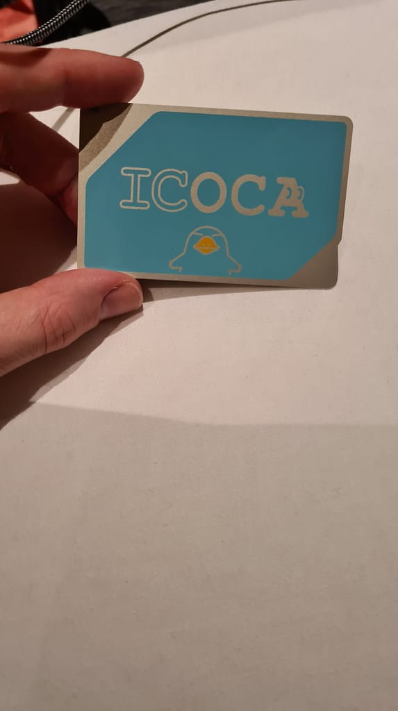 Icoca-Prepaidkarte zum nutzen der Verkehrsmittel