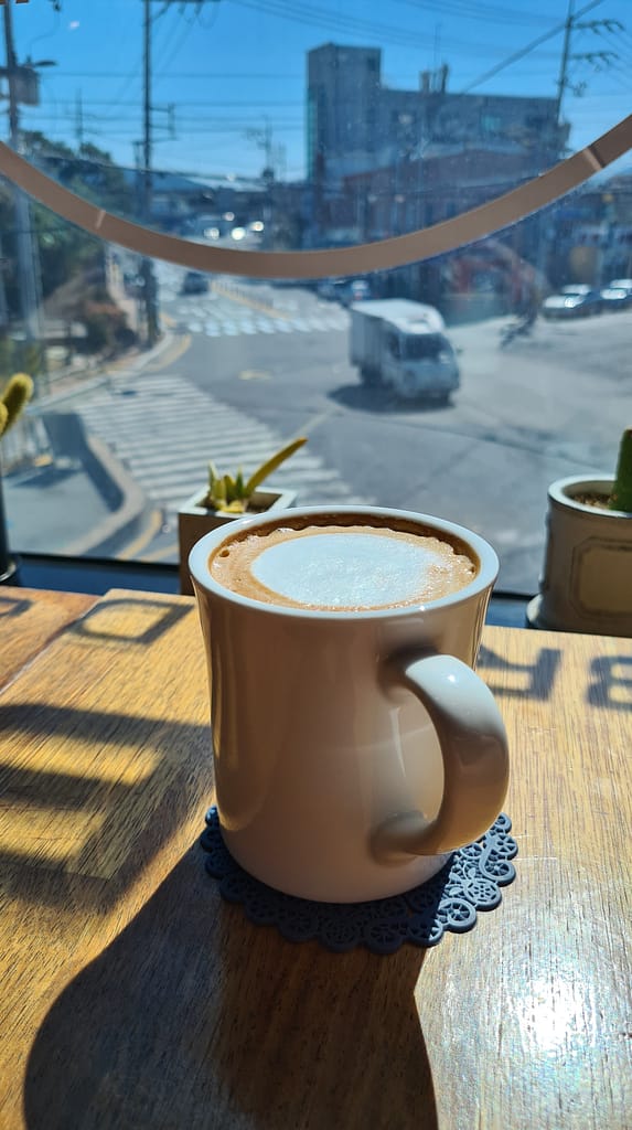 Café in der Nähe unserer Unterkunft