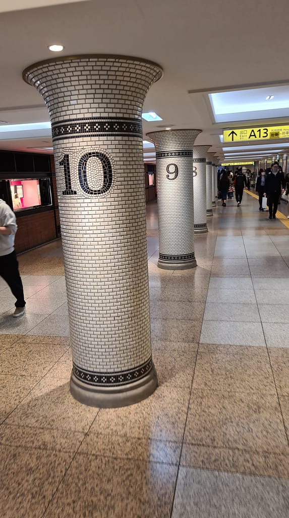 Sogar der Bahnhof in Ginza sieht edel aus