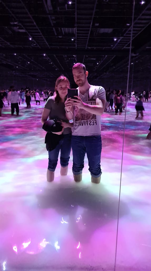 Das Wasser war zum Glück beheizt