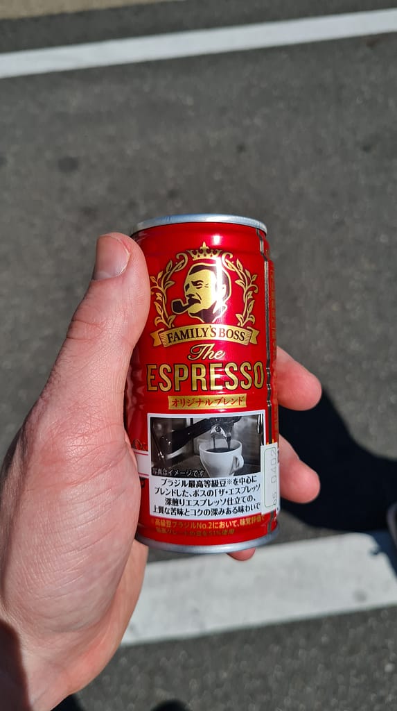 Für Zwischendruch gab es mal wieder einen Kaffee aus der Heißtheke