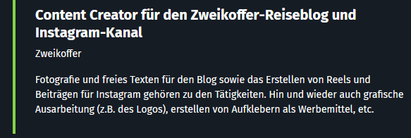 Auslandsaufenthalt im Lebenslauf?