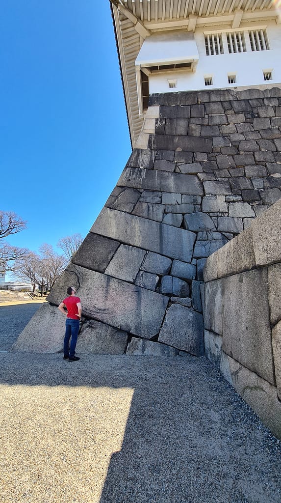 Ecksteine des Osaka Castle